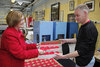 The Presiding Officer, Tricia Marwick MSP, visiting the Lady Haig Poppy Factory